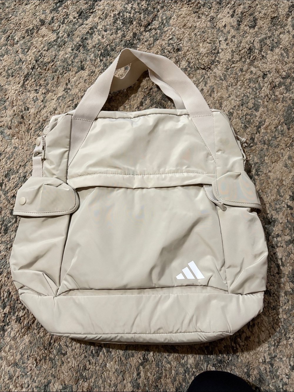 adidas Beige Duffel backpack with Front Pocket